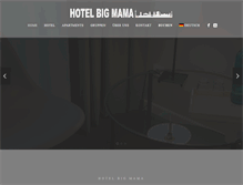 Tablet Screenshot of hotelbigmama.com